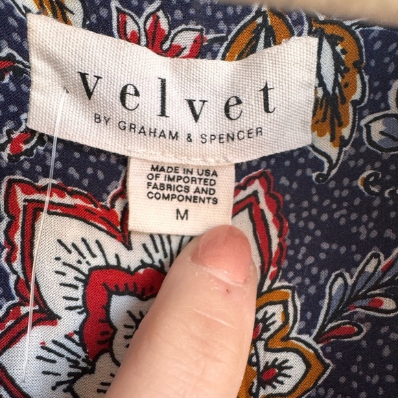 Velvet by Graham & Spencer Floral Mini Dress - Blue and Red - Picture 3 of 10